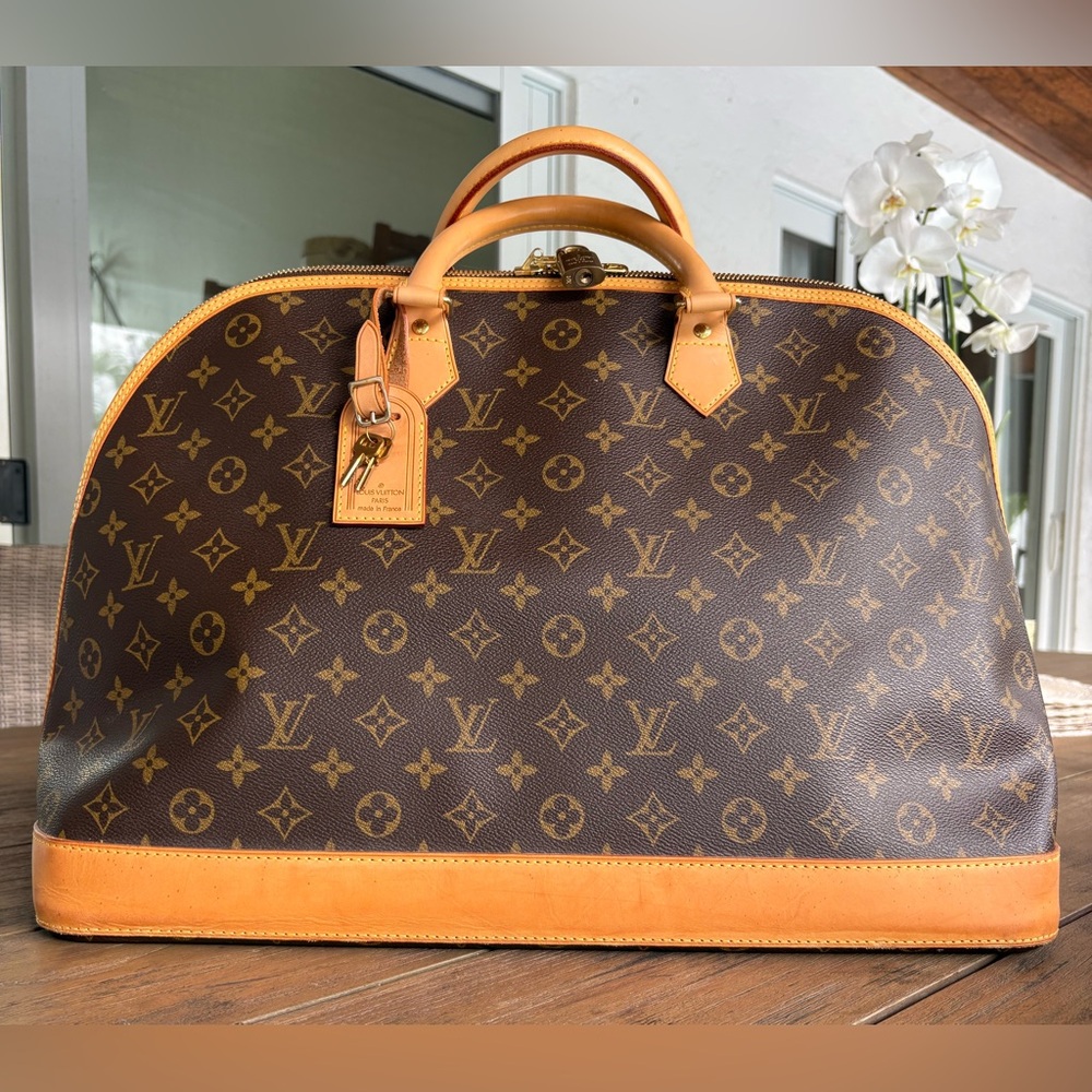*VERY RARE* VINTAGE LOUIS VUITTON Monogram Alma Voyage MM Sachel - PRISTINE - Picture 7 of 15